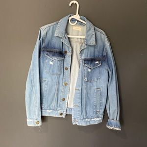J Brand Distressed Denim Jacket